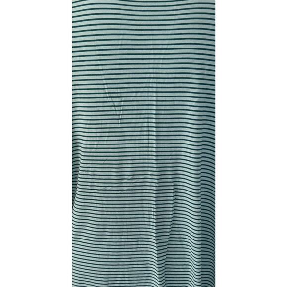 Old Navy Luxe Medium Green Stripe Sleeveless Tank Top Rayon Spandex - Picture 6 of 7